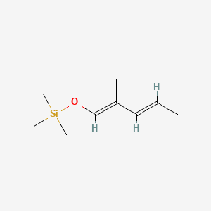 Chemical structure of Trimethyl[[(1E,3E)-2-methylpenta-1,3-dien-1-yl]oxy]silane