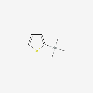 Chemical structure of Stannane, trimethyl-2-thienyl-