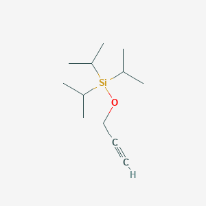 Chemical structure of Triisopropyl-prop-2-ynyloxy-silane