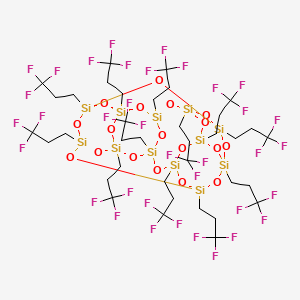Chemical structure of Trifluoropropyl POSS Cage Mixture
