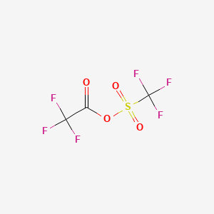 Chemical structure of Trifluoroacetyl Triflate [Powerful Trifluoroacetylating Reagent]