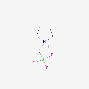 Chemical structure of Trifluoro(pyrrolidin-1-ium-1-ylmethyl)borate