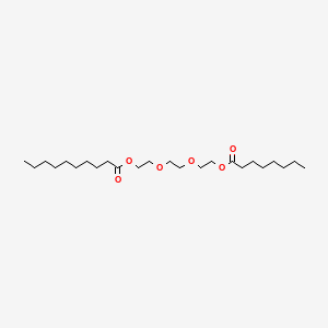 Chemical structure of Triethylene glycol caprate caprylate