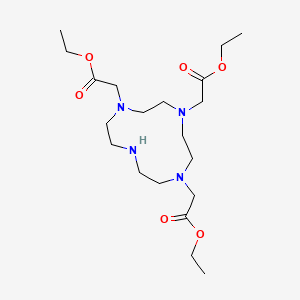 Chemical structure of Triethyl 2,2',2''-(1,4,7,10-tetraazacyclododecane-1,4,7-triyl)triacetate