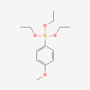 Chemical structure of TRIETHOXY(4-METHOXYPHENYL)SILANE
