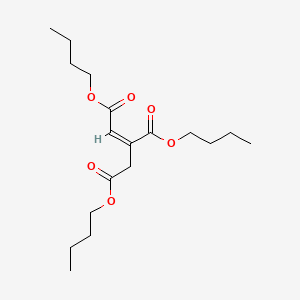 Chemical structure of Tributyl-1-propene-1,2,3-tricarboxylate