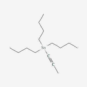 Chemical structure of Tributyl(prop-1-ynyl)stannane