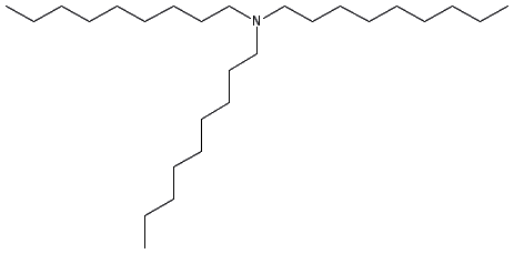 Chemical structure of Tri(octyl-decyl)amine