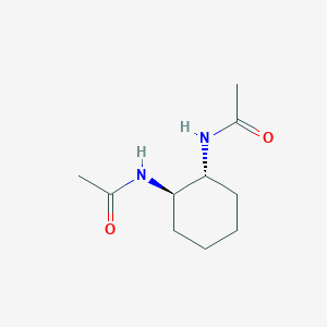 Chemical structure of trans-N,N'-Diacetylcyclohexane-1,2-diamine