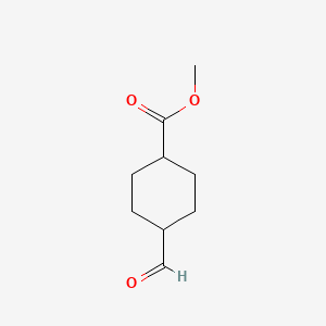 Chemical structure of Methyl 4-formylcyclohexane-1-carboxylate