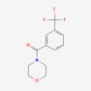 Chemical structure of trans-ethyl-2-(4-(trifluoromethyl)pyridin-2-yl)cyclopropane-1-carboxylate