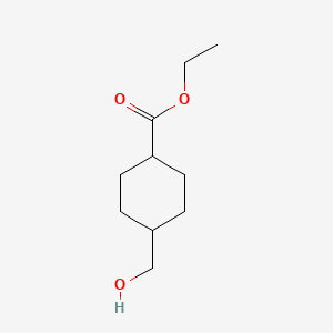 Chemical structure of Ethyl 4-(hydroxymethyl)cyclohexane-1-carboxylate