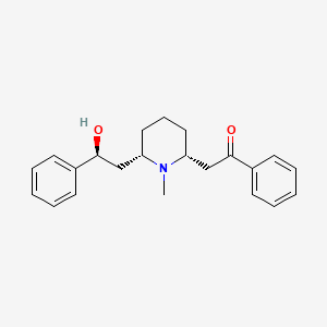 Chemical structure of Trans-ethyl 1-benzyl-4-(3,4-dimethylphenyl)pyrrolidine-3-carboxylate