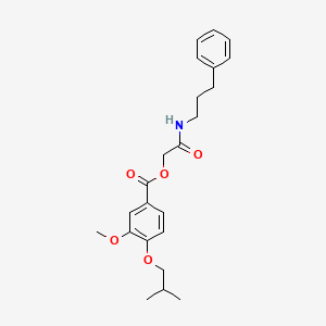 Chemical structure of trans-ethyl -1-benzyl-4-(2,4,5-trimethoxyphenyl)pyrrolidine-3-carboxylate