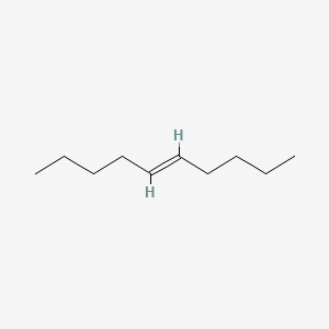 Chemical structure of trans-5-Decene