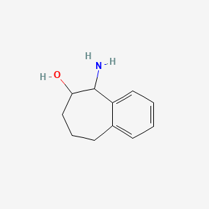 Chemical structure of 5-Amino-6,7,8,9-tetrahydro-5H-benzo[7]annulen-6-ol