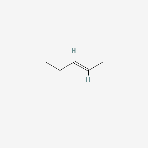 Chemical structure of trans-4-Methyl-2-pentene