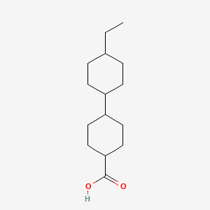 Chemical structure of Trans-4-Ethyl-(1,1-Bicyclohexyl)-4-Carboxylic Acid