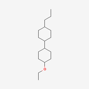 Chemical structure of trans-4-Ethoxy-trans-4'-propyl-[1,1'-bicyclohexyl]