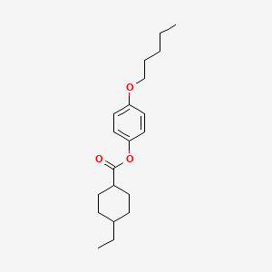 Chemical structure of TRANS-4-ETHOXY-PHENYL 4-PENTYLCYCLOHEXANECARBOXYLATE