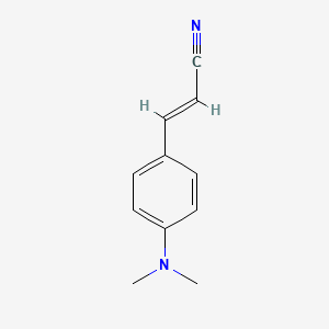 Chemical structure of trans-4-Dimethylaminocinnamonitrile