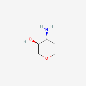 Chemical structure of trans-4-Aminotetrahydropyran-3-ol