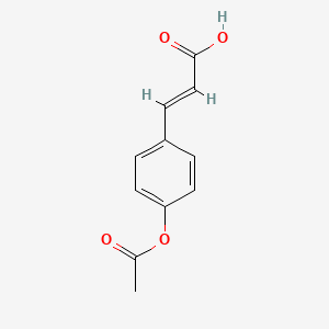 Chemical structure of 4-Acetoxycinnamic acid
