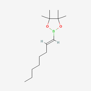 Chemical structure of TRANS-4,4,5,5-TETRAMETHYL-2-OCT-1-ENYL-1,3,2-DIOXABOROLANE