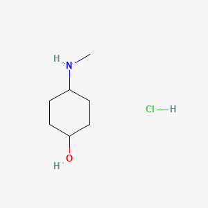 Chemical structure of cis-4-(Methylamino)cyclohexanol hydrochloride