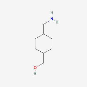 Chemical structure of Cyclohexanemethanol, 4-(aminomethyl)-