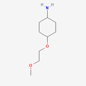 Chemical structure of trans-4-(2-Methoxyethoxy)cyclohexanamine