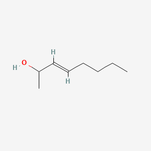 Chemical structure of trans-3-Octen-2-ol