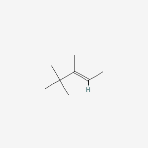 Chemical structure of trans-3,4,4-Trimethyl-2-pentene