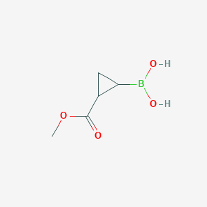 Chemical structure of Trans-2-Methoxycarbonylcyclopropane-boronic acid
