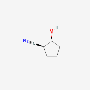 Chemical structure of trans-2-Hydroxycyclopentane-1-carbonitrile
