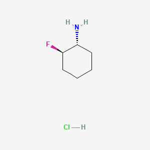 Chemical structure of trans-2-Fluorocyclohexanamine hydrochloride