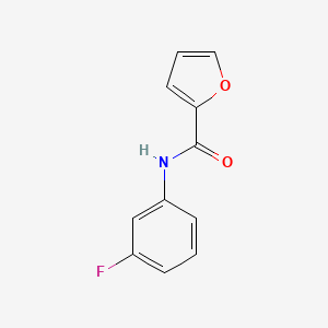 Chemical structure of trans-2-(4-cyano-3-fluorophenyl)cyclopropane-1-carboxylic acid