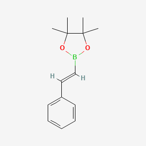 Chemical structure of Trans-2-(4,4,5,5-tetramethyl-1,3,2-dioxaborolan-2-yl)styrene