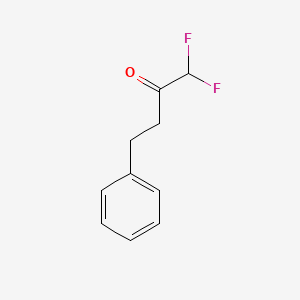 Chemical structure of trans-2-(2,3-difluorophenyl)cyclopropylmethanol