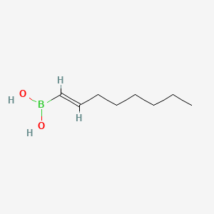 Chemical structure of E-1-Octenylboronic acid