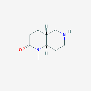 Chemical structure of trans-1-Methyloctahydro-1,6-naphthyridin-2(1H)-one