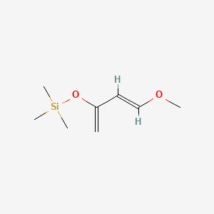 Chemical structure of trans-1-Methoxy-3-trimethylsiloxy-1,3-butadiene