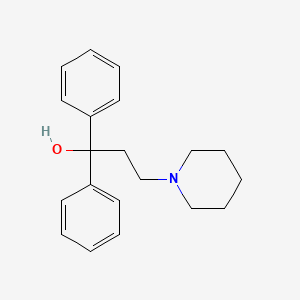 Chemical structure of trans-1-benzyl-4-(3,4-dimethylphenyl)pyrrolidin-3-yl)methanol
