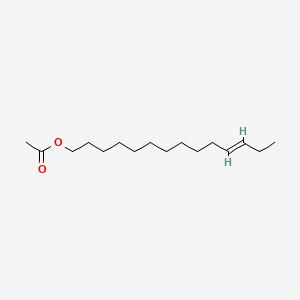 Chemical structure of Trans-11-tetradecenylacetate