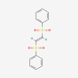 Chemical structure of trans-1,2-Bis(phenylsulfonyl)ethylene