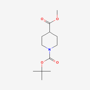 Chemical structure of Trans-1-(tert-butyl) 3-methyl-4-methylpyrrolidine-1,3-dicarboxylate