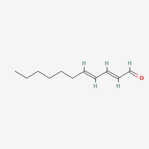 Chemical structure of 2,4-Undecadienal