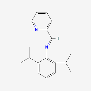 Chemical structure of trans-2,6-Diisopropyl-N-(2-pyridylmethylene)aniline