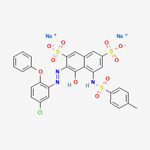 Chemical structure of Tracid Brilliant Red B