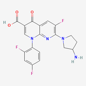 Chemical structure of Tosufloxacin